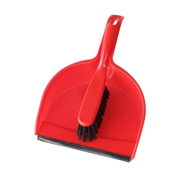 Scoop with Handheld Brush - Red