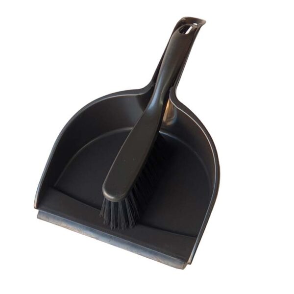 Scoop with Handheld Brush - Black